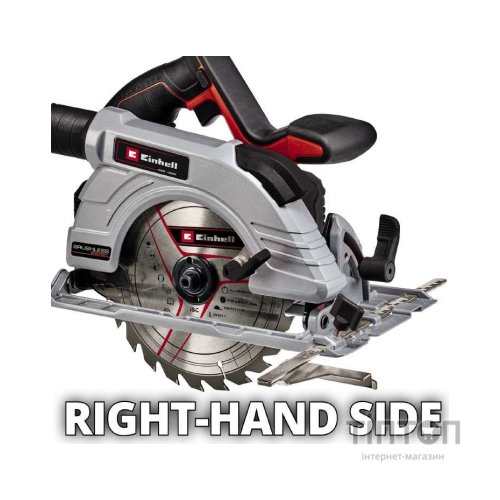 Дискова пила Einhell TE-CS 18/190 Li BL - Solo акум., PXC, 18В, диск 190х20 мм (без АКБ та ЗП) (4331210)