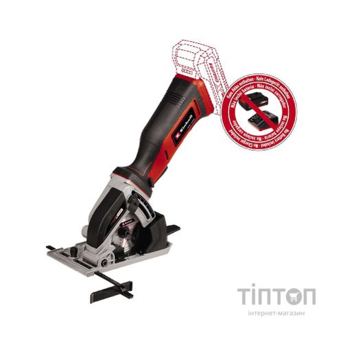 Дискова пила Einhell TE-CS 18/89 Li - Solo акум., PXC, 18В, диск 89х10 мм (без АКБ та ЗП) (4331100)