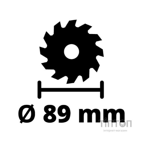Дискова пила Einhell TE-CS 18/89 Li - Solo акум., PXC, 18В, диск 89х10 мм (без АКБ та ЗП) (4331100)