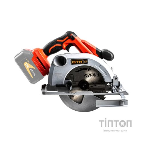Дискова пила GTM циркулярна CS18/165BL 18В, 165*20мм, 5000об/хв (без АКБ та ЗП) (CS18/165BL)