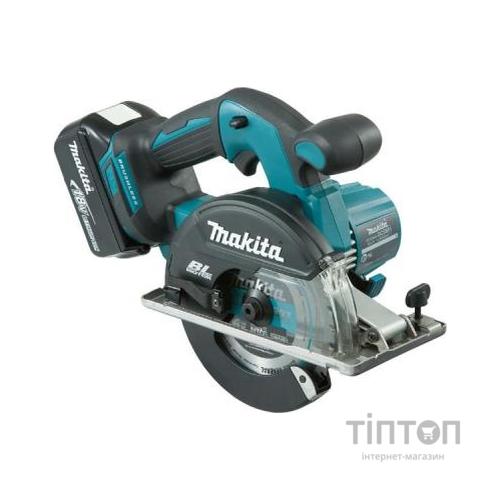 Дискова пила Makita по металлу LXT, 4Аг х 2шт, Makpac, 150мм (DCS551RMJ)