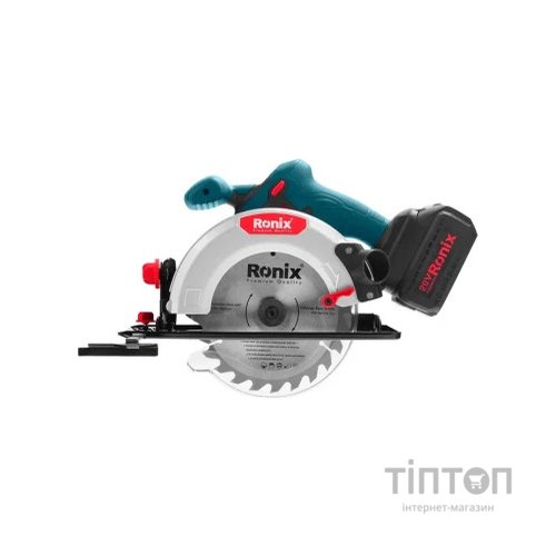 Дискова пила Ronix циркулярна 20Вт, 165мм, 4Ah x 2 (8609)