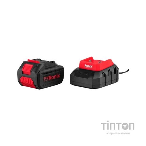 Дискова пила Ronix циркулярна 20Вт, 165мм, 4Ah x 2 (8609)