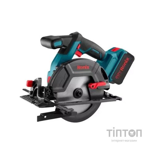 Дискова пила Ronix циркулярна акумуляторна 20В, 4Ah х 2 (8902K)