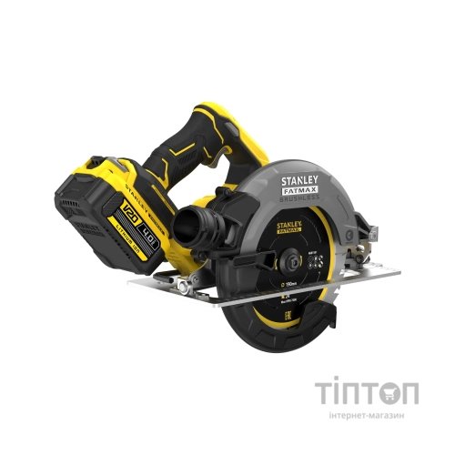 Дискова пила Stanley FatMax,18В(V20)Li-Ion,2x4Ah, 5000 об/хв, кейс, 10,71 кг (SFMCS550M2K)