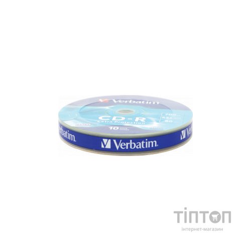 Диски CD-R Verbatium Shrink EP 700Mb/80min 52x Bulk(10шт в упаковці))