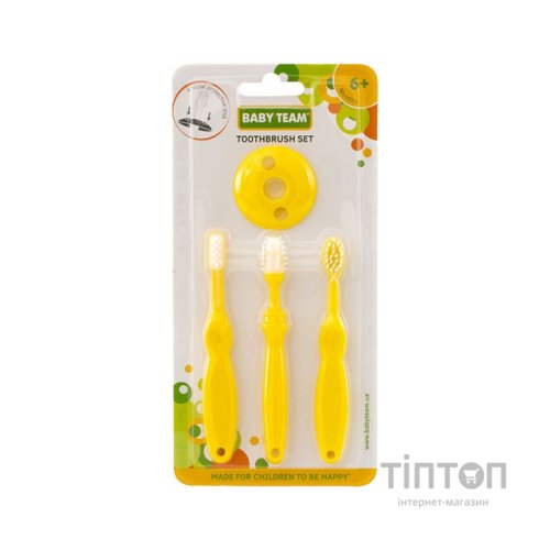 Дитяча зубна щітка Baby Team набір (7201)