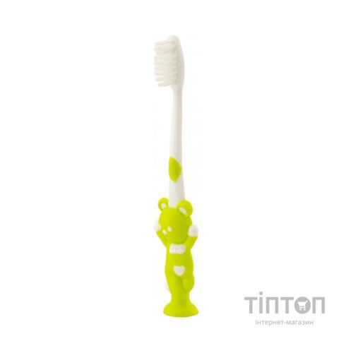 Дитяча зубна щітка Baby Team з присоском ведмежатко (7202)