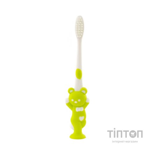 Дитяча зубна щітка Baby Team з присоском ведмежатко (7202)