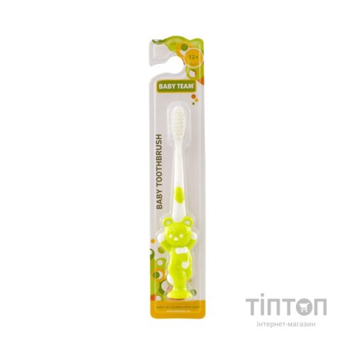 Дитяча зубна щітка Baby Team з присоском ведмежатко (7202)