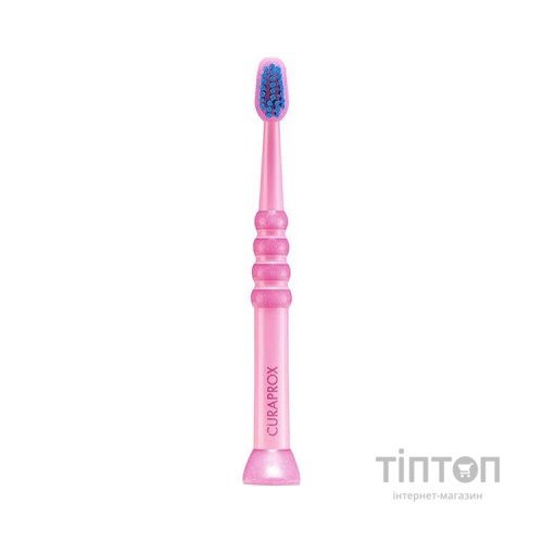 Дитяча зубна щітка Curaprox CS Baby з гумованою ручкою (0-4 років) Рожевий / Синій (CS Baby-02)