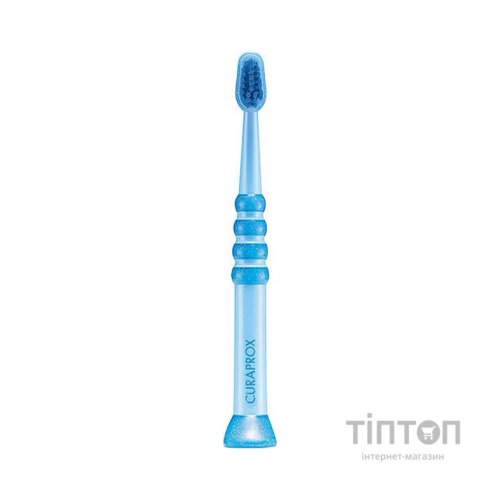 Дитяча зубна щітка Curaprox CS Baby з гумованою ручкою (0-4 років) Синій (CS Baby-04)