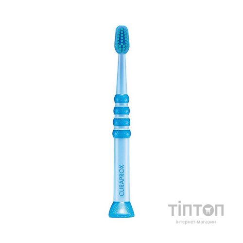 Дитяча зубна щітка Curaprox CS Baby з гумованою ручкою (0-4 років) Синій / Зелений (CS Baby-06)