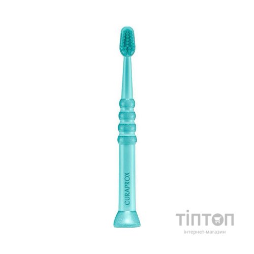 Дитяча зубна щітка Curaprox CS Baby з гумованою ручкою (0-4 років) Зелений (CS Baby-07)