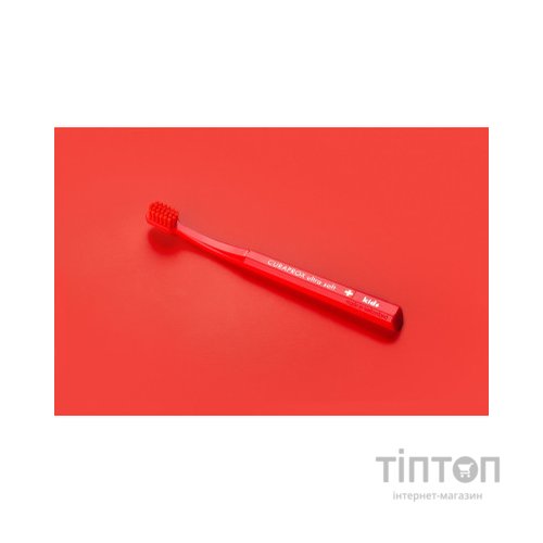 Дитяча зубна щітка Curaprox CS Kids ультрам'яка d 0.09 мм (4-12 років) Червоний (CS Kids-06)