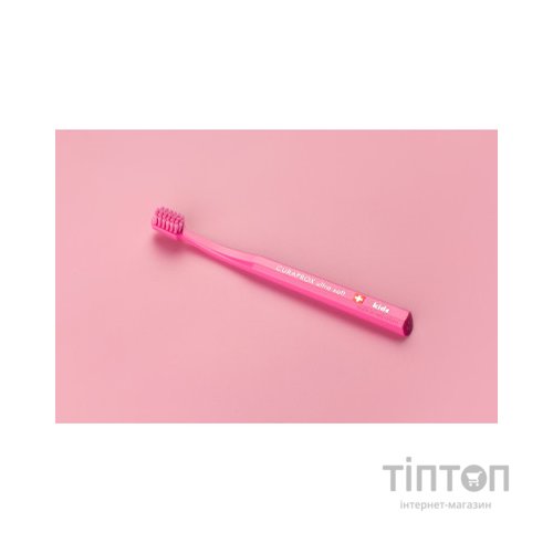 Дитяча зубна щітка Curaprox CS Kids ультрам'яка d 0.09 мм (4-12 років) Рожевий (CS Kids-04)