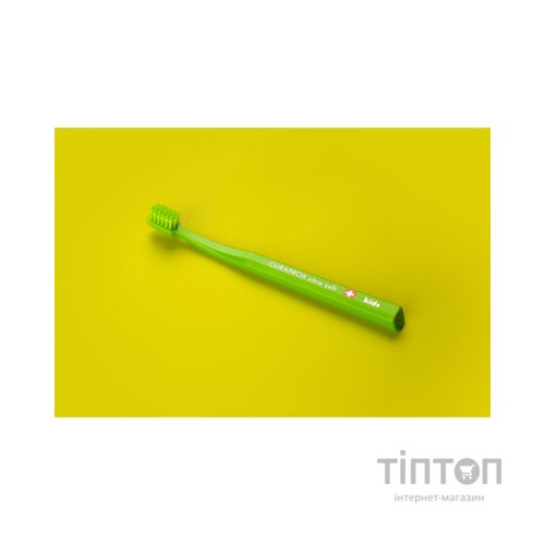 Дитяча зубна щітка Curaprox CS Kids ультрам'яка d 0.09 мм (4-12 років) Зелений (CS Kids-02)