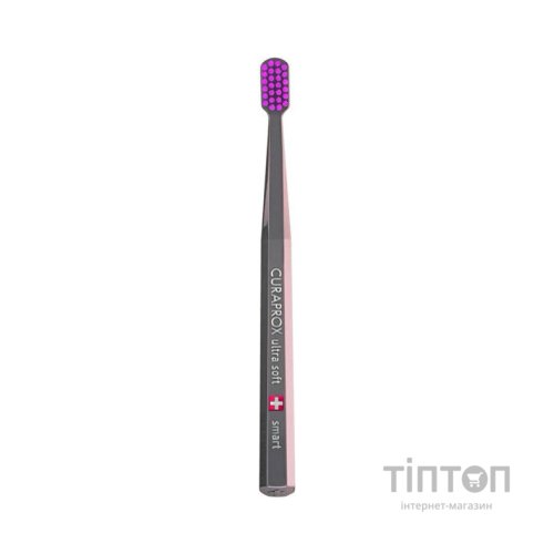 Дитяча зубна щітка Curaprox CS Smart Ultra Soft Ультрам'яка (від 5 років) Коричневий - Рожева (CS Smart-04)