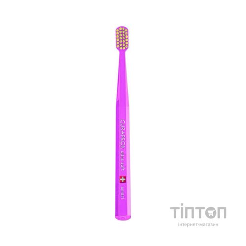 Дитяча зубна щітка Curaprox CS Smart Ultra Soft Ультрам'яка (від 5 років) Рожевий - Салатовий (CS Smart-13)