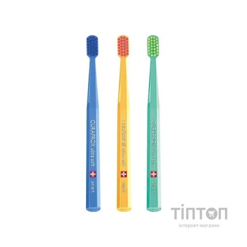 Дитяча зубна щітка Curaprox Ультрам'які CS Smart Ultra Soft (від 5 років) 3 шт (CS Smart/3-03)