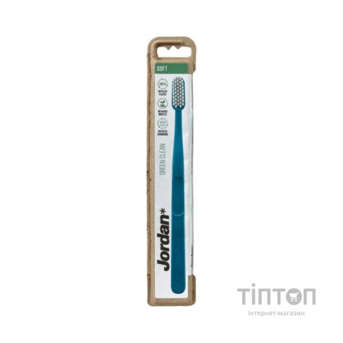 Дитяча зубна щітка Jordan Kids Green Clean Середня 5-10 років синя (1200552)