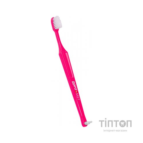 Дитяча зубна щітка Paro Swiss M27 середньої жорсткості, Рожева (7610458007440-pink)