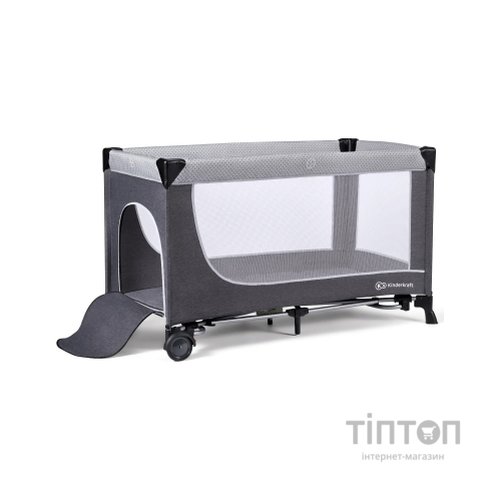 Дитячий манеж Kinderkraft кровать Leody с пеленатором Grey (5902533917952)
