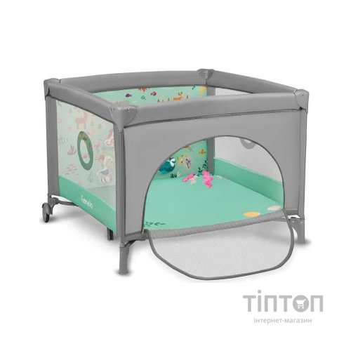 Дитячий манеж Lionelo Mille Grey Green (LO-MILLE GREY GREEN)