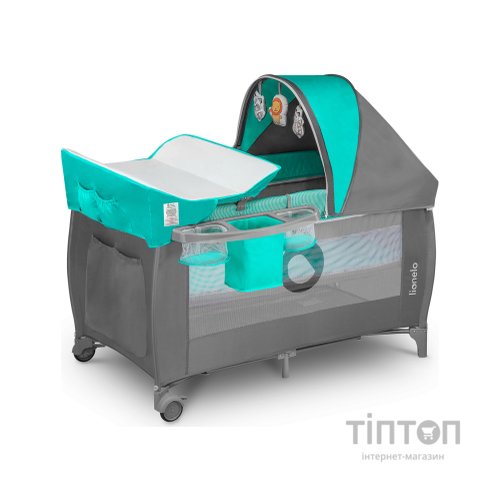 Дитячий манеж Lionelo Sven Plus Turquoise-grey (LO-SVEN PLUS TURQUOISE GREY)