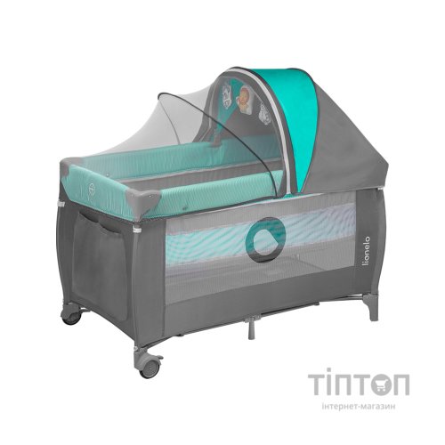 Дитячий манеж Lionelo Sven Plus Turquoise-grey (LO-SVEN PLUS TURQUOISE GREY)