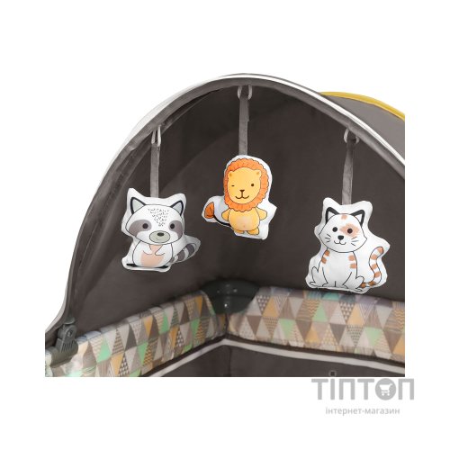 Дитячий манеж Lionelo Sven Plus Yellow Scandi (LO-SVEN PLUS YELLOW SCANDI)