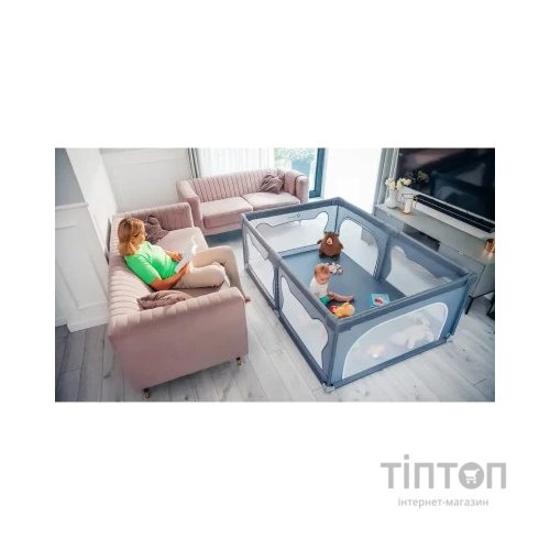 Дитячий манеж Lionelo Willow Grey Concrete (LO-WILLOW GREY CONCRETE)