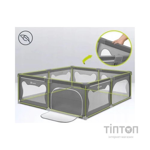 Дитячий манеж Lionelo Willow XL Grey Concrete (LO-WILLOW XL GREY CONCRETE)