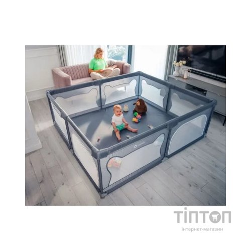 Дитячий манеж Lionelo Willow XL Grey Concrete (LO-WILLOW XL GREY CONCRETE)