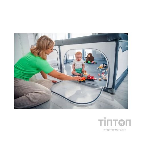 Дитячий манеж Lionelo Willow XL Grey Concrete (LO-WILLOW XL GREY CONCRETE)