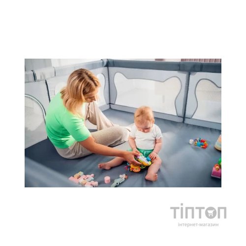 Дитячий манеж Lionelo Willow XL Grey Concrete (LO-WILLOW XL GREY CONCRETE)