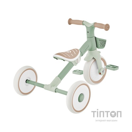 Дитячий велосипед Globber Learning trike plus 2 в 1 фісташковий (737-109)