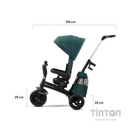 Дитячий велосипед Kinderkraft Easytwist Midnight Green (KKRETWIGRE0000) (5902533914500)