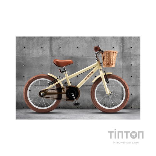 Дитячий велосипед Miqilong RM Бежевий 16" (ATW-RM16-BEIGE)