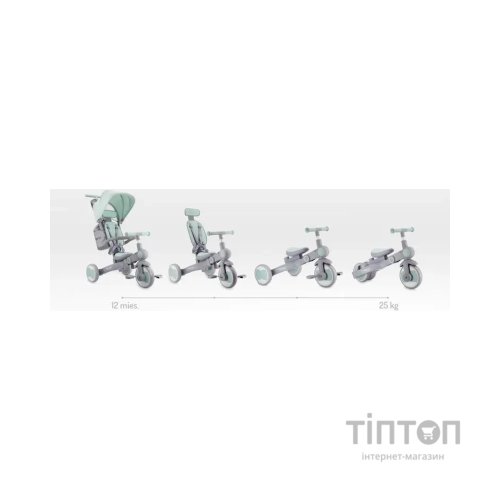Дитячий велосипед MoMi Solivia green 4 в 1 (ROTR00018)