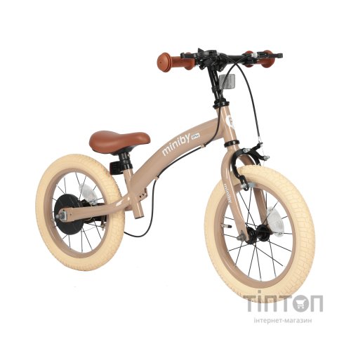Дитячий велосипед QPlay Miniby 3 в 1 /14" Nude Pink Велосипед - біговел (CB01MiniByNewPink)