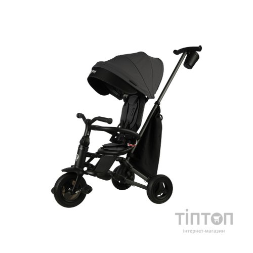Дитячий велосипед QPlay Nova+ Rubber складаний триколісний Ultimate Black (S700-17Nova+RubberUB)