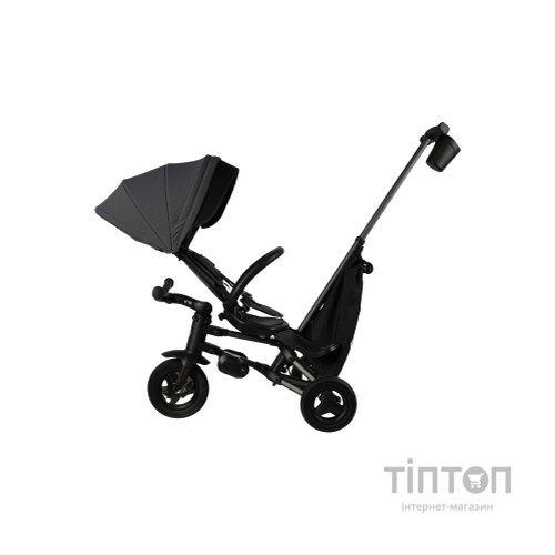 Дитячий велосипед QPlay Nova+ Rubber складаний триколісний Ultimate Black (S700-17Nova+RubberUB)