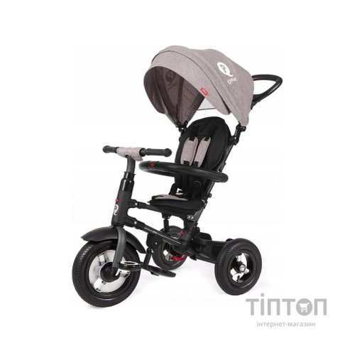 Дитячий велосипед QPlay Rito Rubber Grey складаний триколісний (S380-10GreyRubber)