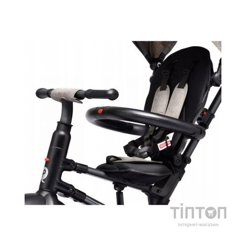 Дитячий велосипед QPlay Rito Rubber Grey складаний триколісний (S380-10GreyRubber)