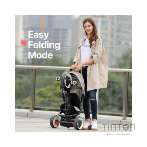 Дитячий велосипед QPlay RITO Rubber складаний триколісний Green (S380-2GreenRubber)