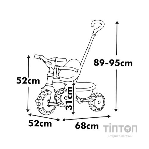 Дитячий велосипед Smoby Бі Муві. 2 в 1 Айворі (7600740338)