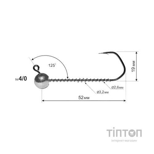 Джиг-голівка DS_ТОВ Barbarian 4/0 20g (3шт/уп) (3981.07.05)