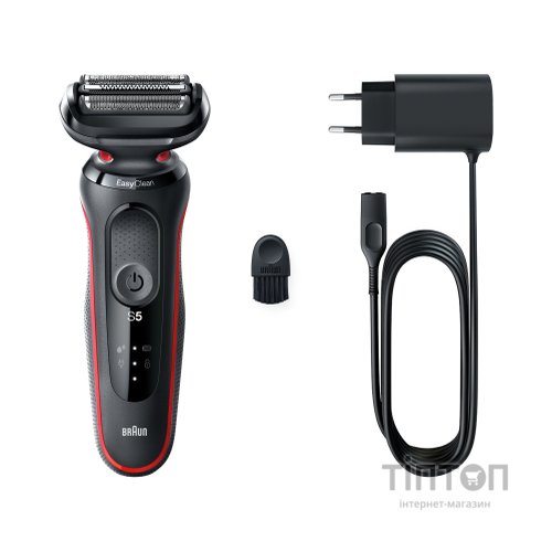 Електробритва Braun Series 5 51-R1000s BLACK / RED