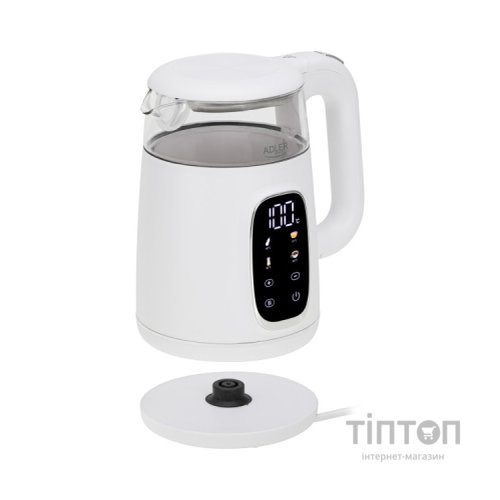 Електрочайник Adler AD 1305 white silver